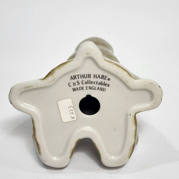 Vintage WADE of ENGLAND  5.5" Arthur Hare Brown Figurine C&S Collectibles - Picture 7 of 7